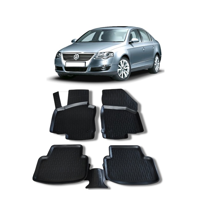 Vw Passat B6 Paspas 2005 - 2010 Arası 3D Havuzlu Wöller Paspas
