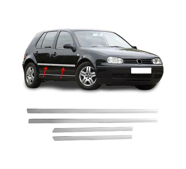 Volkswagen Golf 4 Krom Kapı Çıtası Tk 1998-2005 Paslanmaz Çelik N11.282
