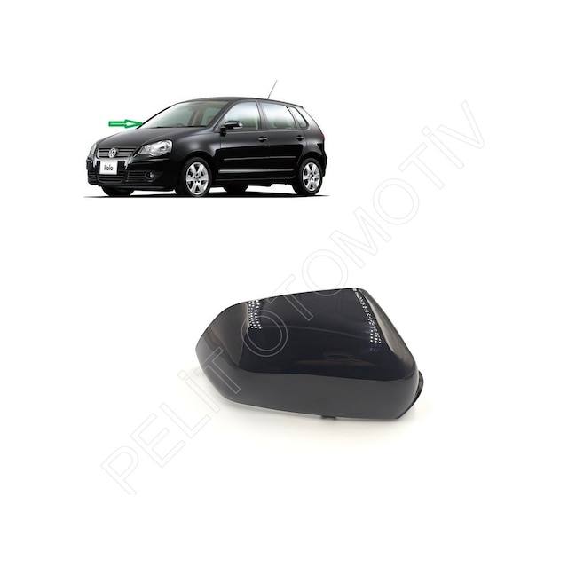 Polo Ayna Kapağı Sağ 1z0857538 Siyah 2005-2010
