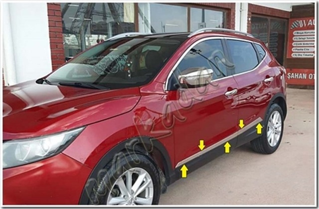 Db Chrome Nissan Qashqai Krom Yan Kapı Çıtası 2014-2021 4 Parça P