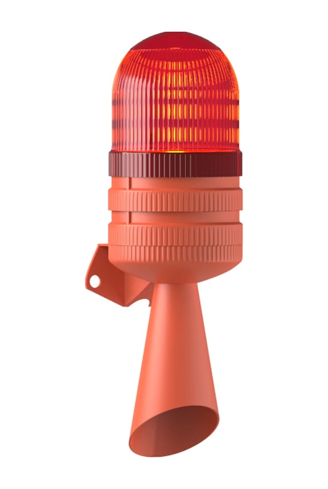 Mesan Led Döner 2 Ses Borulu Elektronik Siren Kırmızı 220Vac Ms 5827.1.220Vac