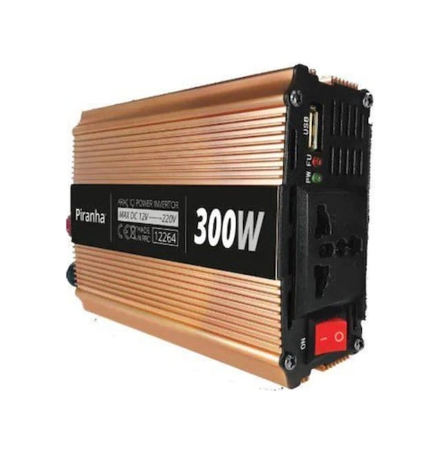 12264 Voltaj Çevirici Invertör 300w - 12 Volt 220 / Kısa Devre - Düşük Voltaj - Yüksek Akım Koruması