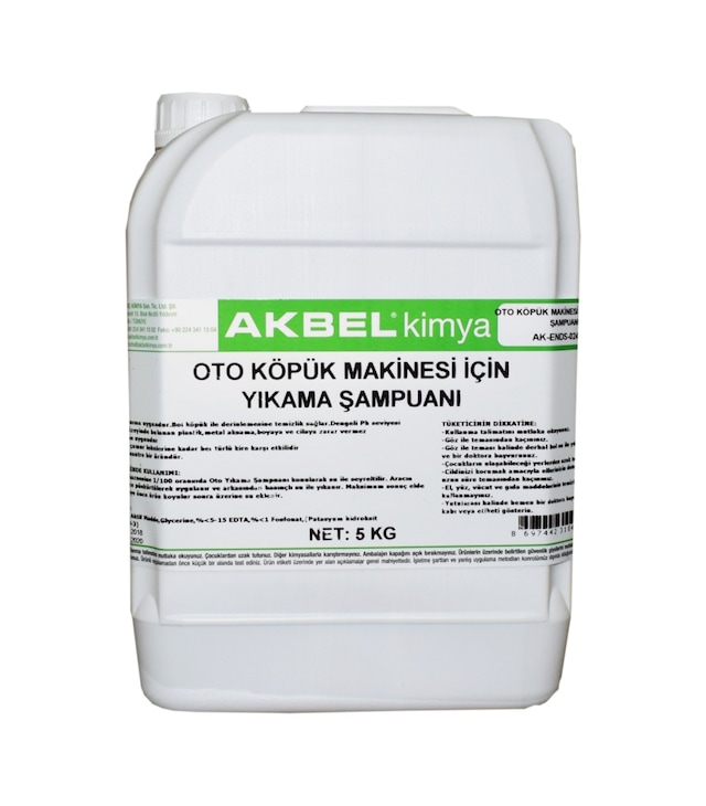 Akbel Oto Köpük Makinesi için Yıkama Şampuanı 5 Kg 1/100
