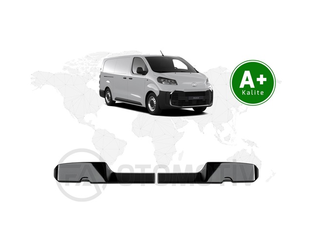 Toyota Proace Cargo Bagaj Üstü Spoiler Parlak Siyah Çift Bagaj Kapaklı 2025 Model Ve Sonrası