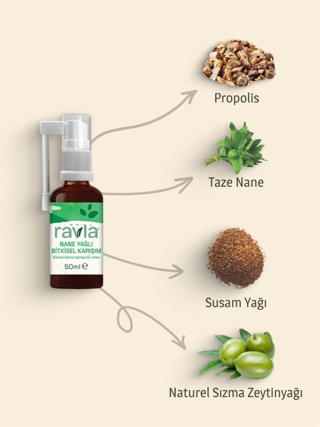 Ravla Nane Yağlı Bitkisel Karışım - 50ml