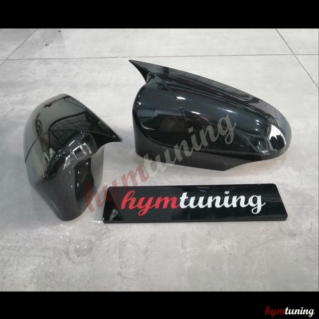 Toyota Uyumlu Yaris Yarasa Ayna Kapağı - 2011 - 2017. Piano Black