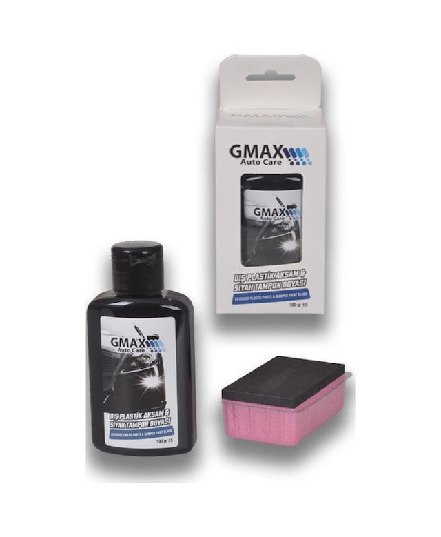 Gmax Gold Serisi Dış Plastik Aksam Siyah Tampon Boyası Süngerli 100gr Glz02003058