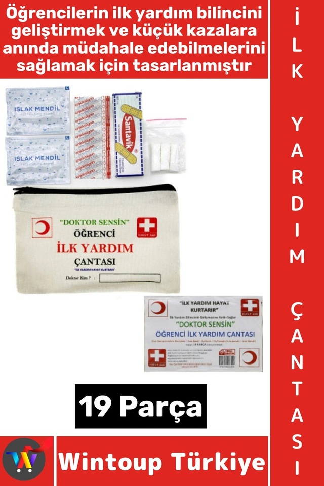 İlkyardımçantası Acil Müdahale Ev Iş Yeri Okul Outdoor Kamp Spor Ecza Bez Çantalı İlk Yardım Seti