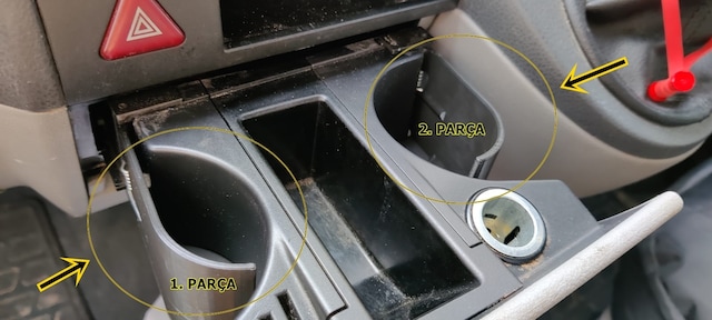 Transporter T5 &t5.1 Uyumlu Bardaklık Tamir Kanat Plastik Takımı