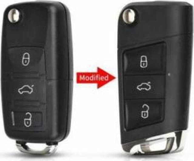 Gma Keys Lüx Volkswagen Vw Golf Polo Jetta Bora Passat Transporter Dönüşüm Çevirici Anahtar Kumanda Kabı