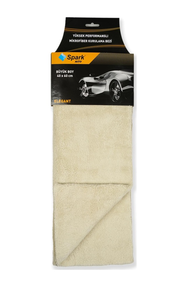 9 Adet Spark 2314 Bej Lazer Kesim Mikrofiber Oto Kurulama Temizlik Pasta Ve Cila Bezi 40x60 Cm.