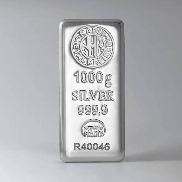 Nadir 1000 Gram 1 Kg Külçe Gümüş