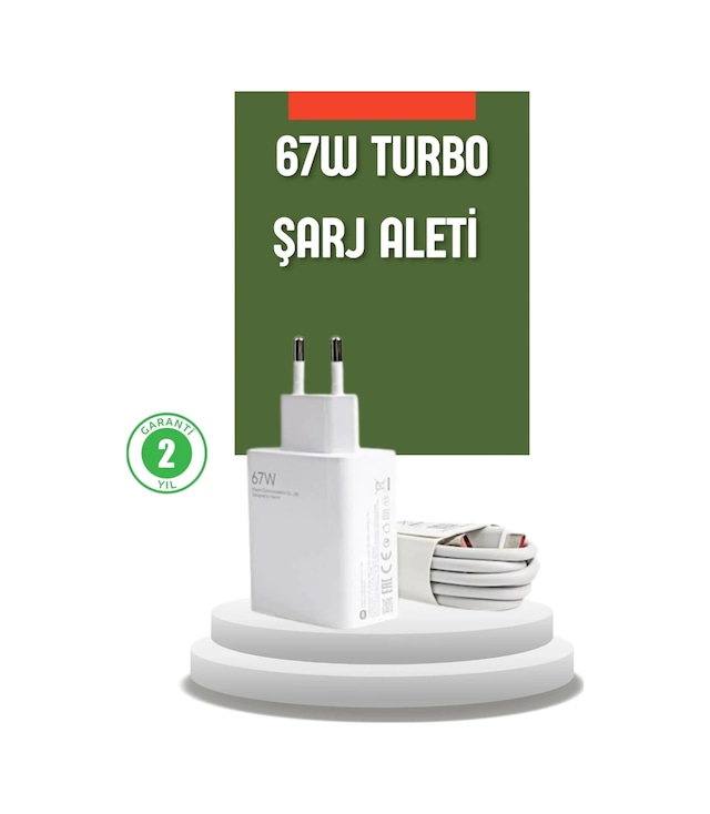 Ers 67 Watt Turbo Şarj Cihazı Redmi Note 10 11 12 Uyumlu