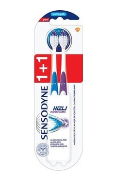 Sensodyne Hızlı Soft Yumuşak Diş Fırçası 2'li Mavi - Mor