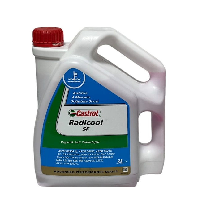 Castrol Radicool Sf 4 Mevsimlik Kırmızı Antifriz 3 Litre