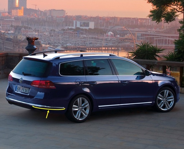 Vw Passat Variant B7 2011-14 Sağ Arka Tampon Krom Çıta 3Af807460