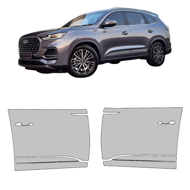 Chery Tiggo 8 Pro Max Özel 210 Mikron Premium Tpu Ppf Film Kaplama Ön Kapılar