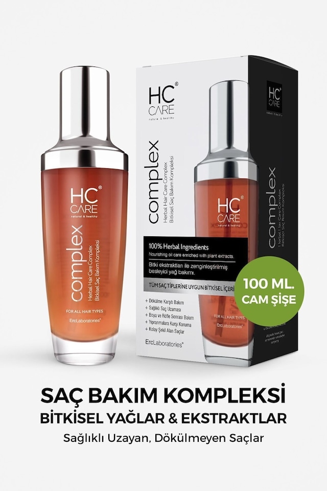 Hc Complex Bitkisel Saç Bakım Kompleksi Dökülme Önleyici & Yoğun Onarıcı Bitkisel Bakım 100 ML