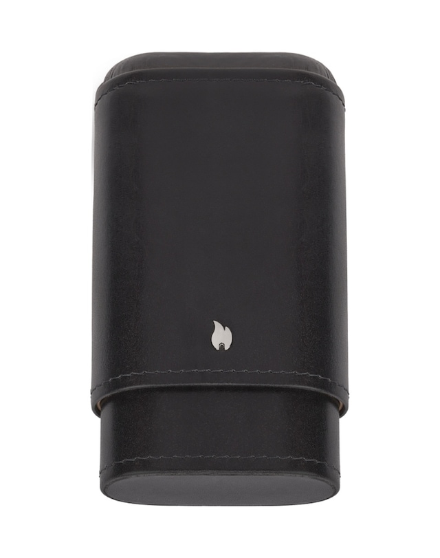 Zippo Signature Solid Deri Puro Kılıfı Seyahat Humidoru - Siyah