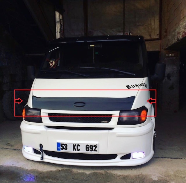 Ford Transit 2002 2006 Kaput Rüzgarlık Koruyucu