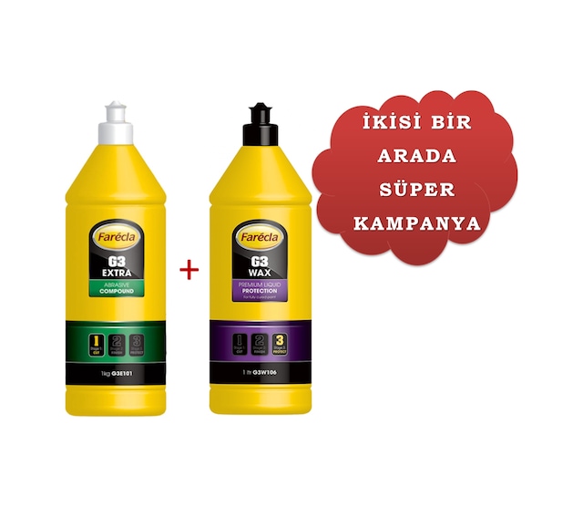 Farecla G3 Extra Pasta 1 L ve Farecla G3 Wax Cila 1 L