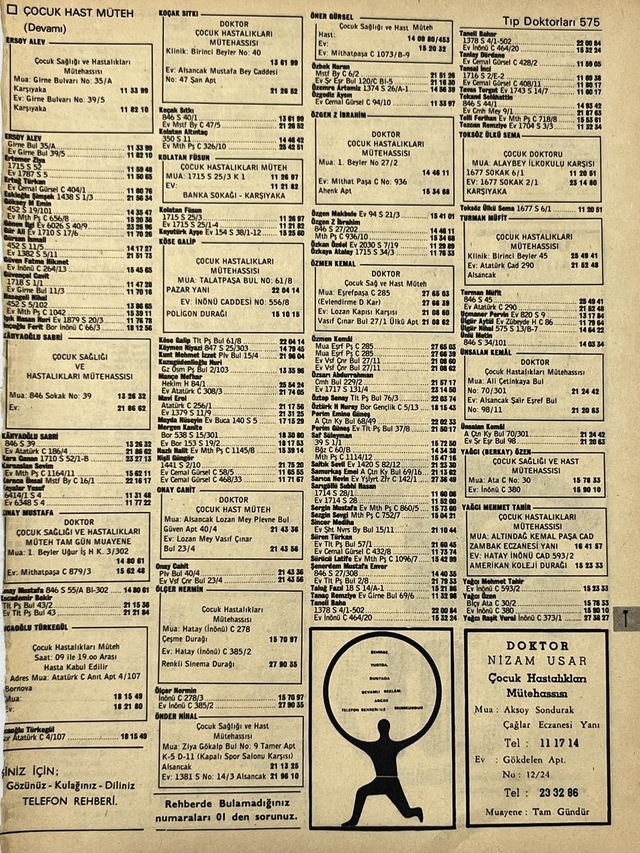 İzmir 1982-1983 Meslek Reklam İlanı Efemera S575 Teşhir Ürün