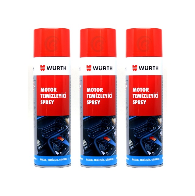 3x Motor Temizleyici Sprey 500 Ml Su Gerekmez