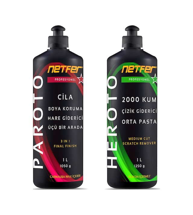 Netfer 2'li Orta Pasta Cila Set - 2x1 L