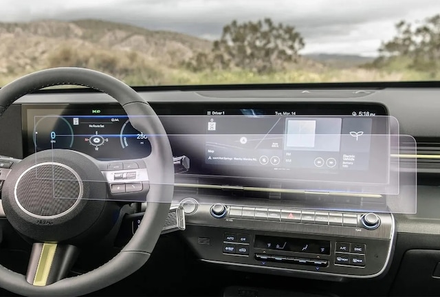Ennar Hyundai Kona 2024 Gösterge Panel Ve Bilgi Ekranı Uyumlu 9h Nano Ekran Koruyucu