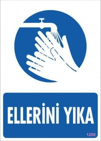 Buradabulabilirsin Ellerini Yıka Uyarı Levhası 25x35 Kod:1250 Nl