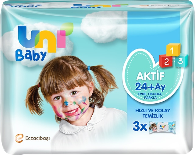 Uni Baby Aktif Islak Mendil 3 X 52'Li