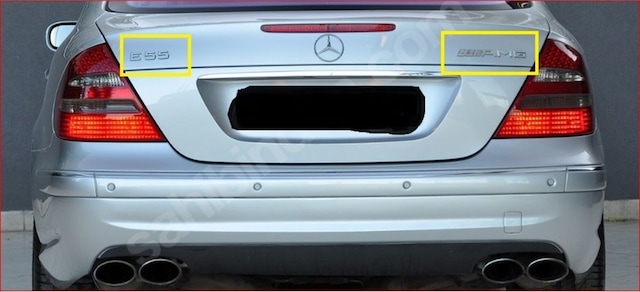 Mercedes E55 Ve Amg Krom Bagaj Yazısı