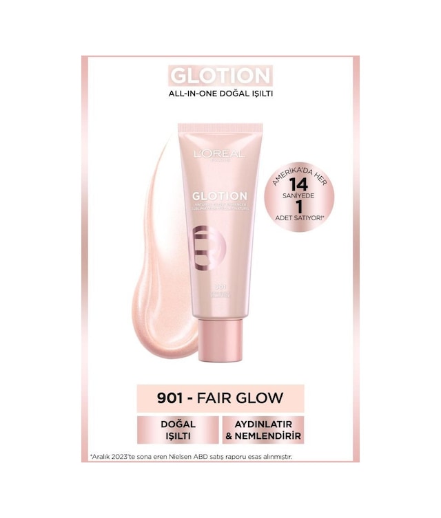 L'Oréal Paris Glotion All-In-One Doğal Işıltı 901 - Fair Glow 40 ML