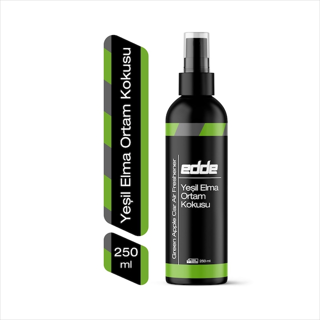 Edde Yeşil Elma Kokulu Araba Araç Oto Ortam Kokusu Araç Içi Kokuları Oto Parfümü 250 Ml Oto Detailing 250ml