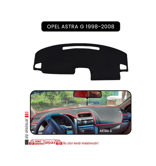 Opel Astra G 1998-2008torpido Koruma Halısı Siyah Kenar