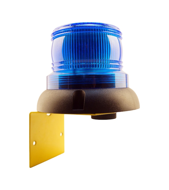 Mesan Ø90 İkaz Lamba Xenon Çakar Buzzer L Montaj Mavi 24vac/dc Ms 708.5.24vac/dc