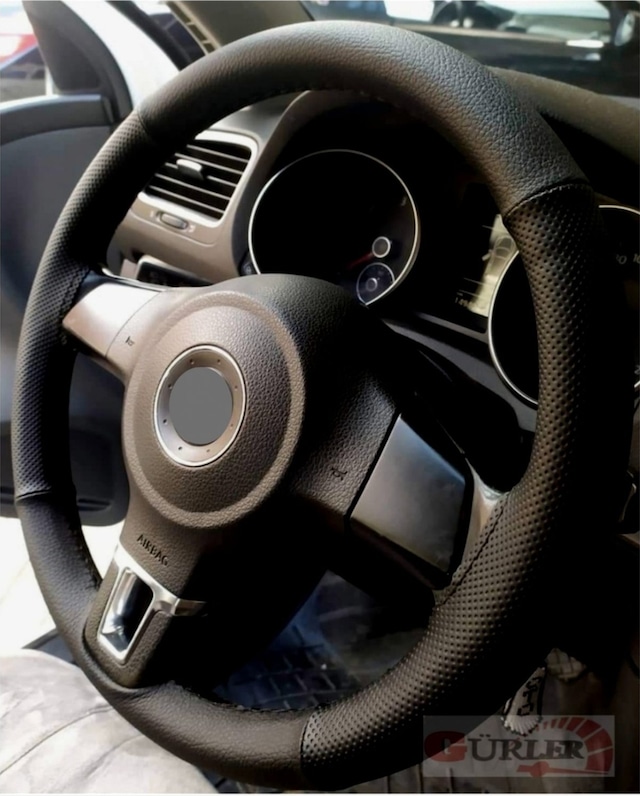 Fiat Linea Uyumlu Dikmeli Direksiyon Kılıfı Noktalı-soft Siyah
