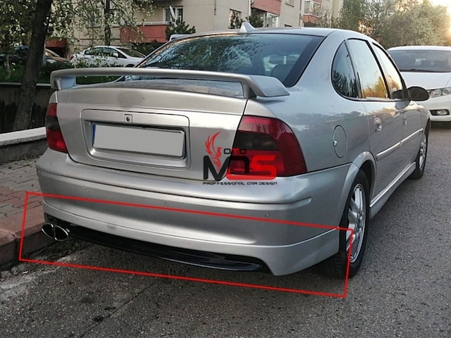 Opel Vectra B Makyajsız Kasa Arka Tampon Eki Fiberglass Boyasız
