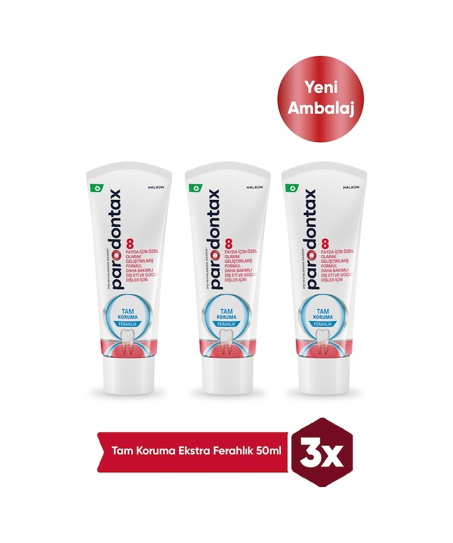 Parodontax Tam Koruma Ekstra Ferahlık Diş Macunu 3 x 50 ML