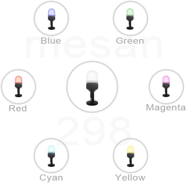 Mesan Ø70 Rgb Led Işıklı Kolon 43 Sesli Tüp Montaj Rgb 110-220vac Ms 298.110-220vac