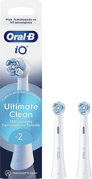 Oral B Io Clean 2'li Diş Fırçası Yedek Başlık Beyaz