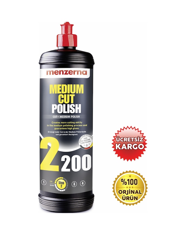 Menzerna Medium Cut Polish 2200 – Orta Der.çizik Gid.cila 1000 Ml