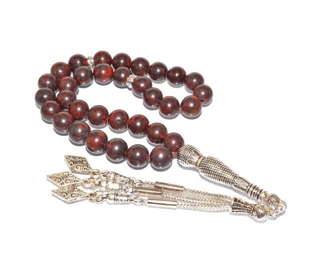 Hakiki Doğal Dragon Jasper Tesbih Doğal Taş 005
