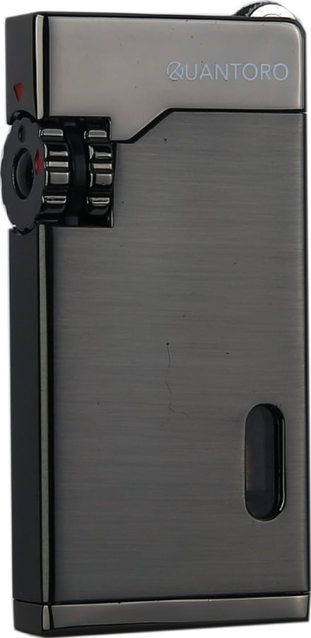 Quantoro Çift Torch Pürmüz Gunmetal Metal Puro Çakmağı - Trz1144