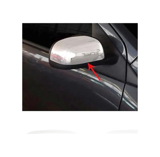 Dacia Duster Uyumlu 2010-2012 Krom Ayna Kapağı 2 Parça Paslanmaz Çelik