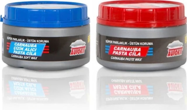 Autokit Pasta Cila 2 Li Set Çizik ve Carnauba Pasta Cila