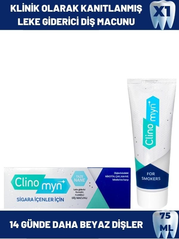 Clinomyn Smokers Sigara İçenler için Beyazlatan Diş Macunu 75 ML