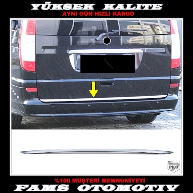 Mercedes Vito Viano W639 Krom Alt Bagaj Çıta 2003-2014 P. Çel...