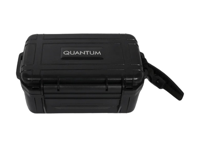Quantum Seyahat Tipi 15 Taşıma Kordonlu Siyah Humidor Puro Kutusu - Trz3021