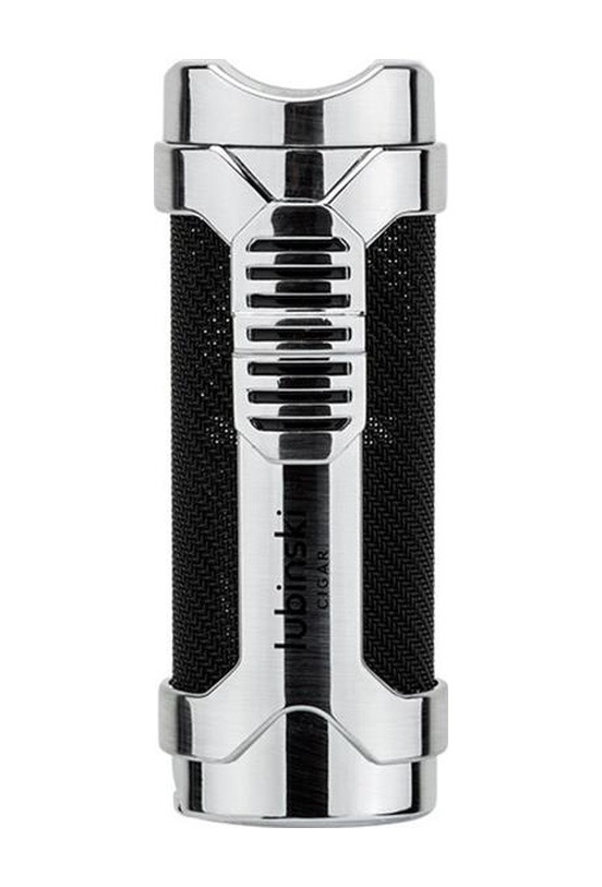 Lubinski Cigar Sehpa Kapaklı Delicili Tek Torch Puro Çakmağı Silver Lb-209